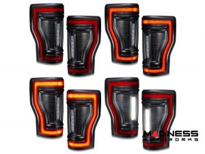 Ford Super Duty Tail Lights - Flush Mount - Oracle - LED - Red